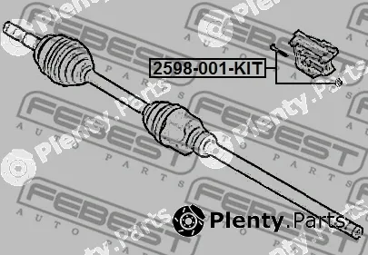 Febest 2598-001-KIT — Axle Bolt, drive shaft