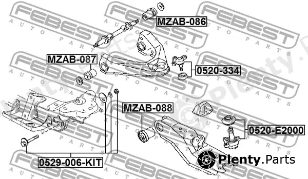 Febest 0529-006-KIT — Camber Correction Screw