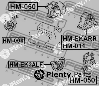 Mounting, engine