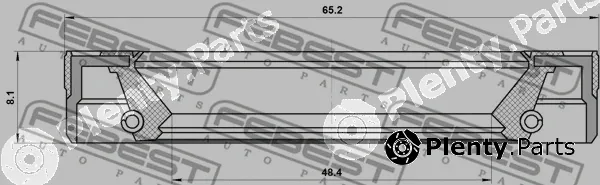 Febest 95LEY-50650808C — Shaft Seal, manual transmission main shaft