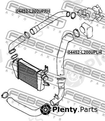 Febest 04452-L200UPLH — Charge Air Hose