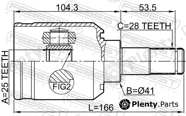 Febest 1511-001 — Joint Kit, drive shaft