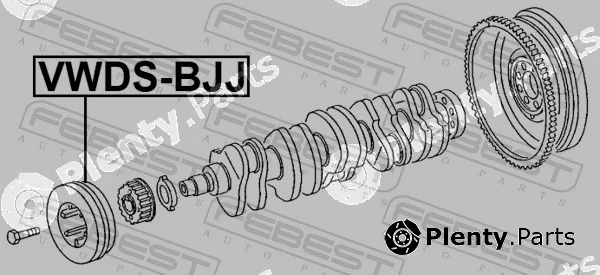 Febest VWDS-BJJ — Belt Pulley, crankshaft