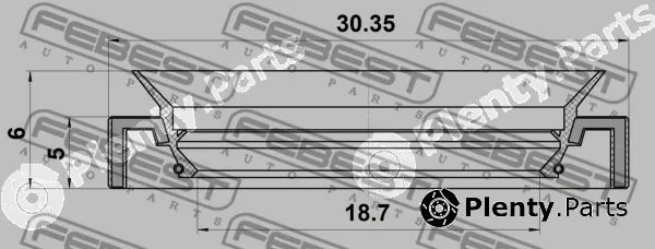 Febest 95GAY-20300506X — Repair Kit, steering gear