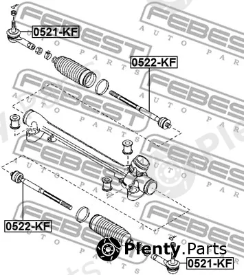 Febest 0521-KF — Tie Rod End