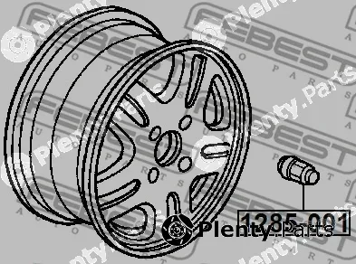 Febest 1285-001 — Wheel Nut