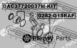 Febest 0282-G15RAF — Wheel Hub