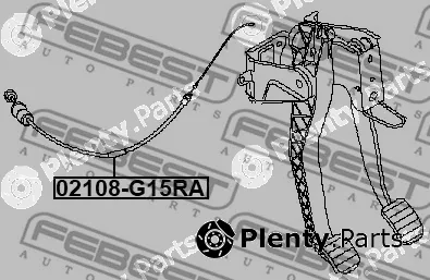 Febest 02108-G15RA — Cable Pull, clutch control
