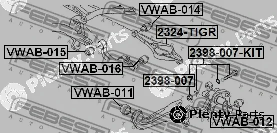 Febest 2398-007 — Camber Correction Screw