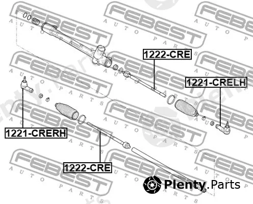 Febest 1222-CRE — Inner Tie Rod