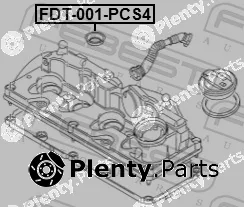Febest FDT-001-PCS4 — Gasket, cylinder head cover
