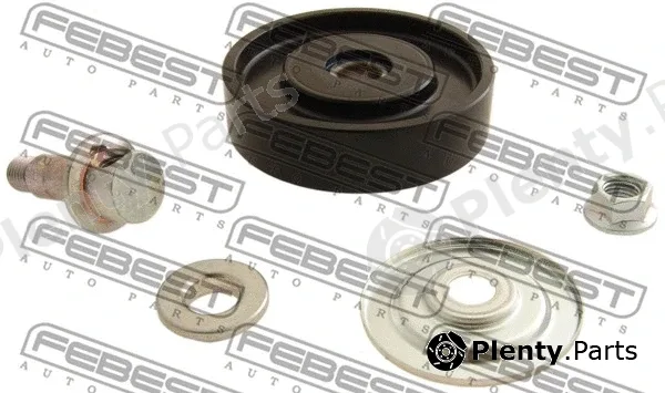 Febest 0187-HDJ100HV — Tensioner Pulley, V-ribbed belt