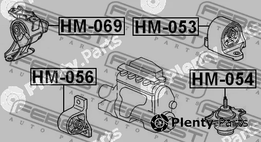 Mounting, engine
