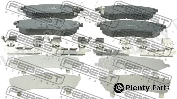 Febest 0801-W10F — Brake Pad Set, disc brake