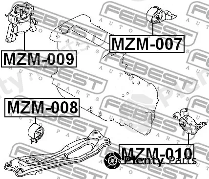 Mounting, engine