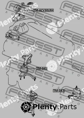 Mounting, engine