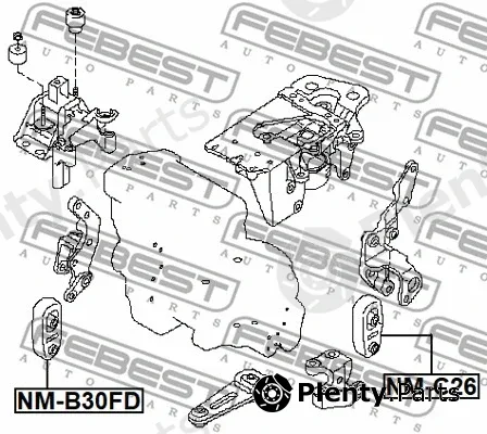Febest NM-B30FD — Mounting, engine