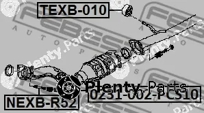 Febest 0231-002-PCS10 — Caster Shim, axle beam