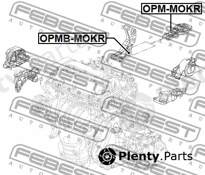 Febest OPM-MOKR — Mounting, engine