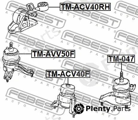 Febest TM-AVV50F — Mounting, engine