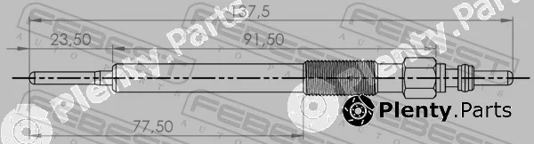 Febest 18642-002 — Glow Plug