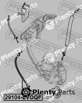 Febest 29104-EVOQF — Cable Pull, door release