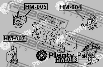Mounting, engine