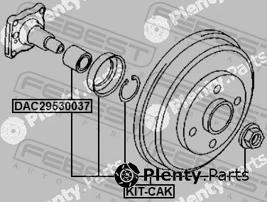 Febest KIT-CAK — Bearing, drive shaft