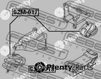 Mounting, engine