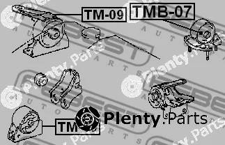 Mounting, engine