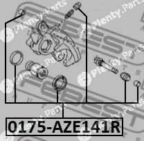 Febest 0175-AZE141R — Repair Kit, brake caliper