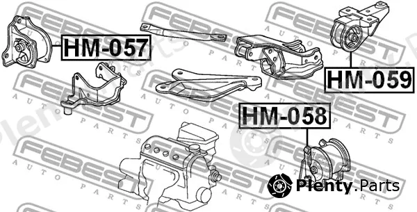 Mounting, engine