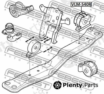 Mounting, engine