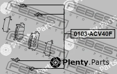 Febest 0103-ACV40F — Accessory Kit, disc brake pad