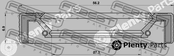 Febest 95LAY-29560707R — Shaft Seal, drive shaft