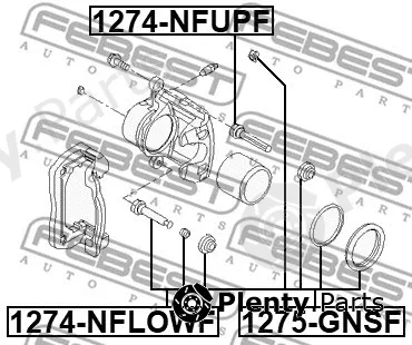 Febest 1275-GNSF — Repair Kit, brake caliper
