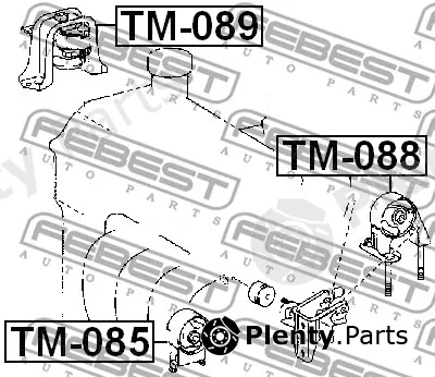 Mounting, engine