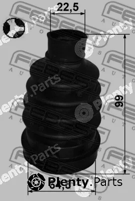 Febest 2415P-DUSTRT — Bellow, drive shaft