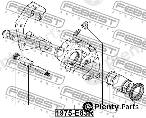 Febest 1975-E83R — Repair Kit, brake caliper