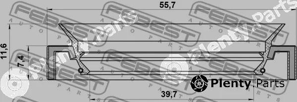 Febest 95HAY-41550712X — Shaft Seal, transfer case