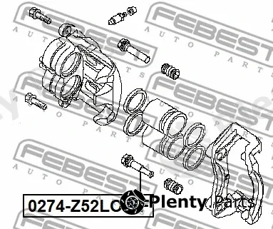 Febest 0274-Z52LOWF — Guide Bolt, brake caliper