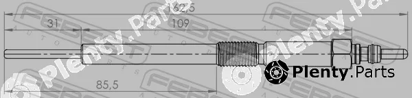 Febest 03642-001 — Glow Plug