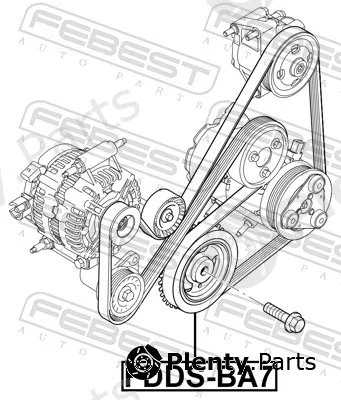 Febest FDDS-SEWA — Belt Pulley, crankshaft