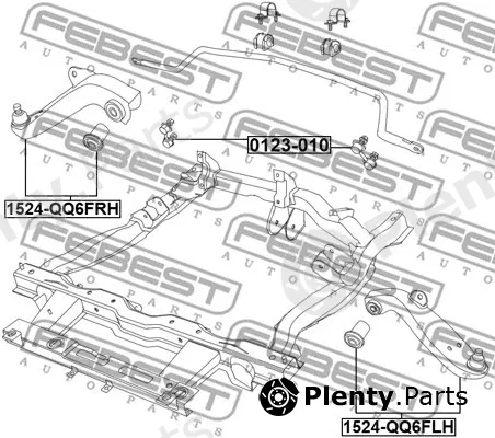 Febest 1524-QQ6FLH — Control/Trailing Arm, wheel suspension