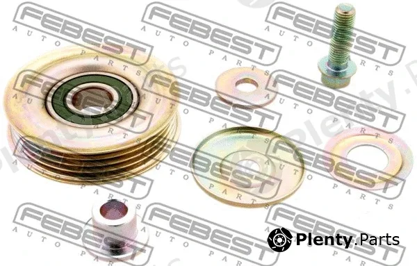 Febest 0387-CRV — Tensioner Pulley, V-ribbed belt