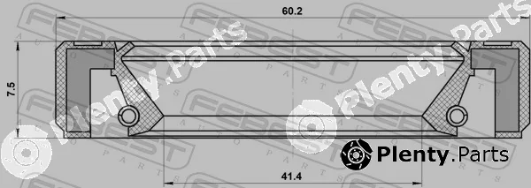 Febest 95GBY-43600808R — Shaft Seal, manual transmission main shaft