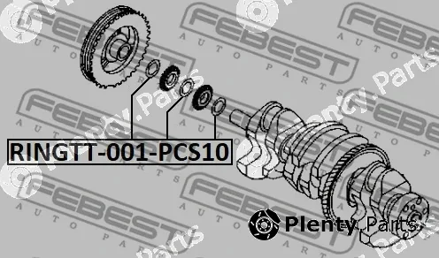 Febest RINGTT-001-PCS10 — Ring Gear, crankshaft