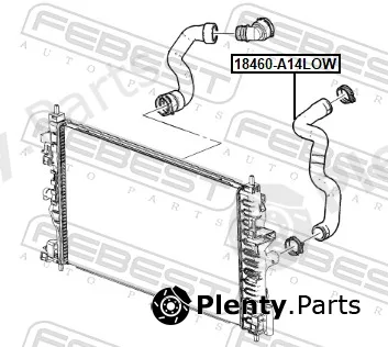 Febest 18460-A14LOW — Radiator Hose