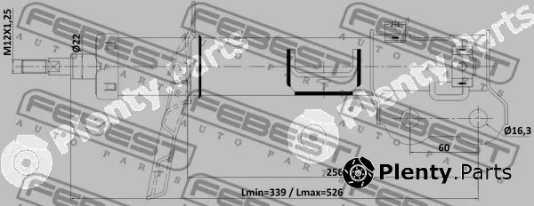 Febest 22110-002FR — Shock Absorber