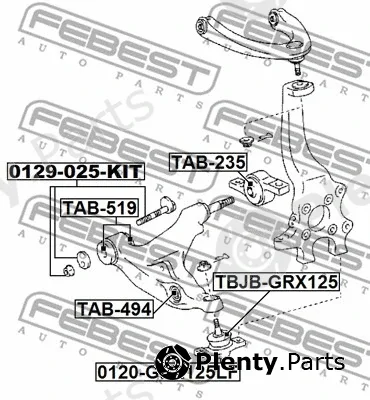 Febest 0129-025-KIT — Camber Correction Screw